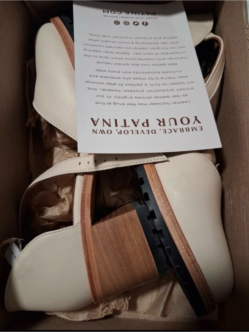 Portland Leather Cream Block Heel Ankle Boots